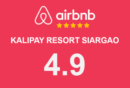 Kalipay Resort Siargao airbnb review award with a score of 4.9