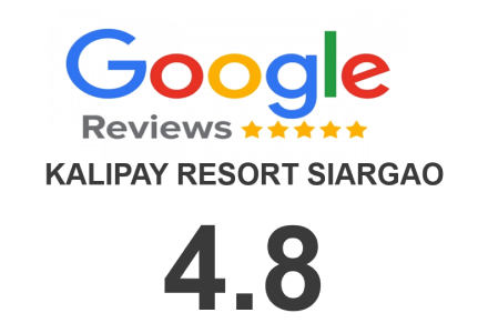 Kalipay Resort Siargao Google review award with a score of 4.8