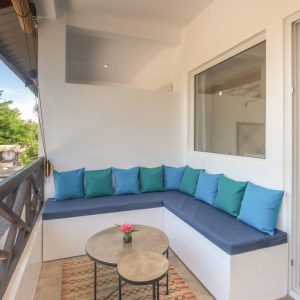 a view of the balcony of the luxury king room at Kalipay Resort Siargao