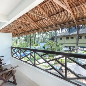 view of the balcony area and balcony of the luxury studio suites at Kalipay Resort Siargao