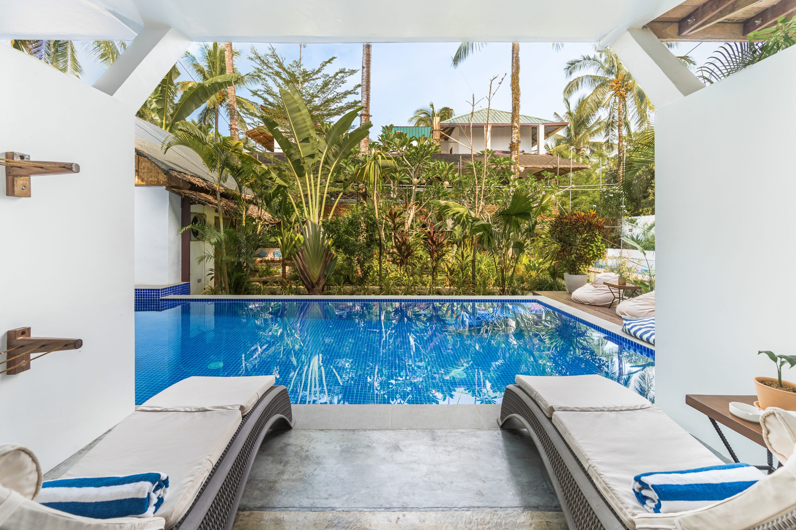 balcony beside the shared pool