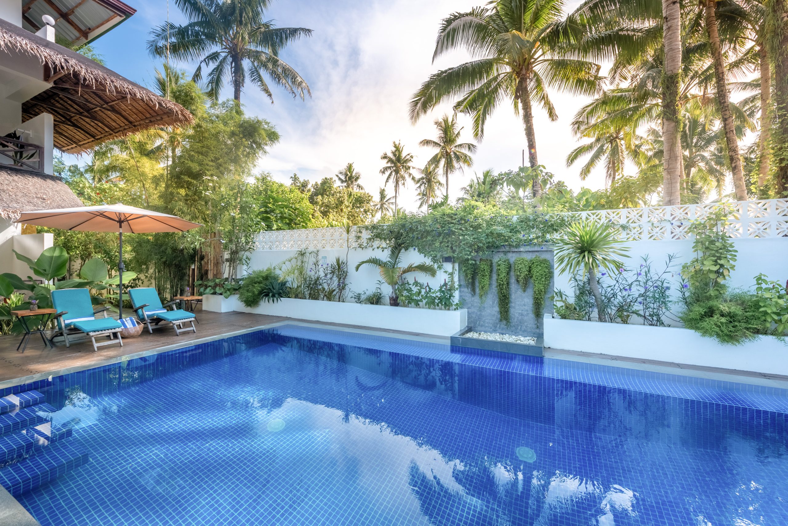 Garden pool beside the Luxury Studio Suites