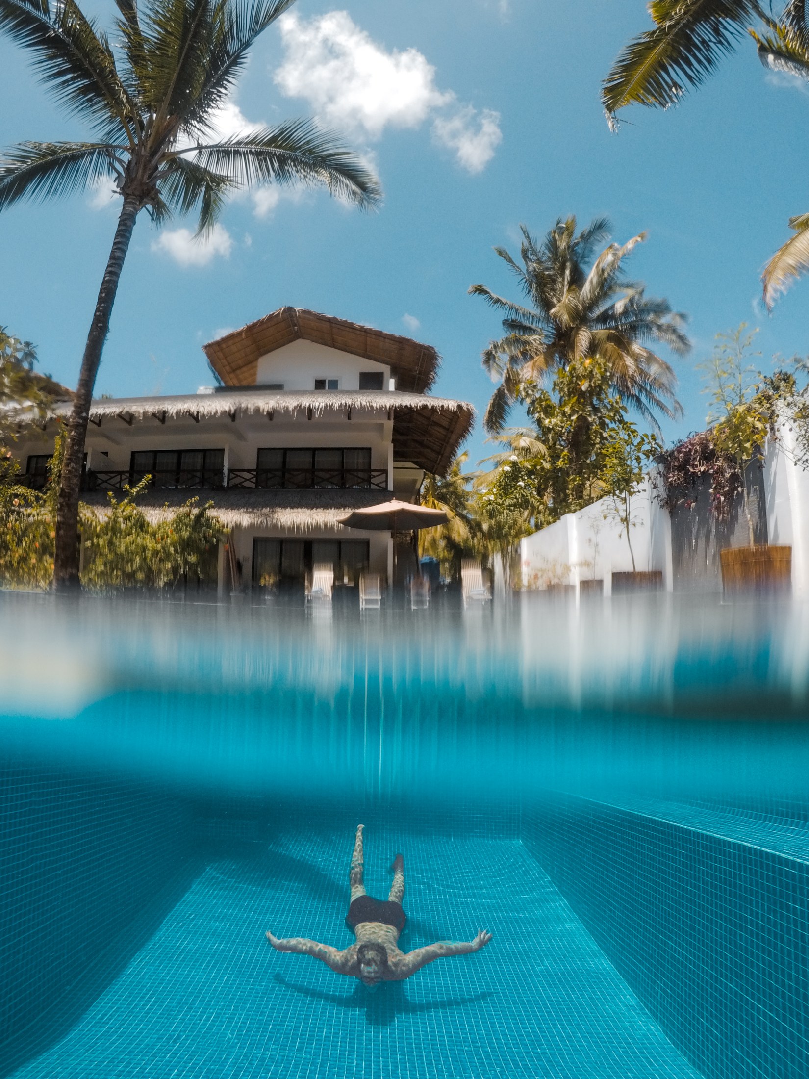Garden pool beside the Luxury Studio Suites