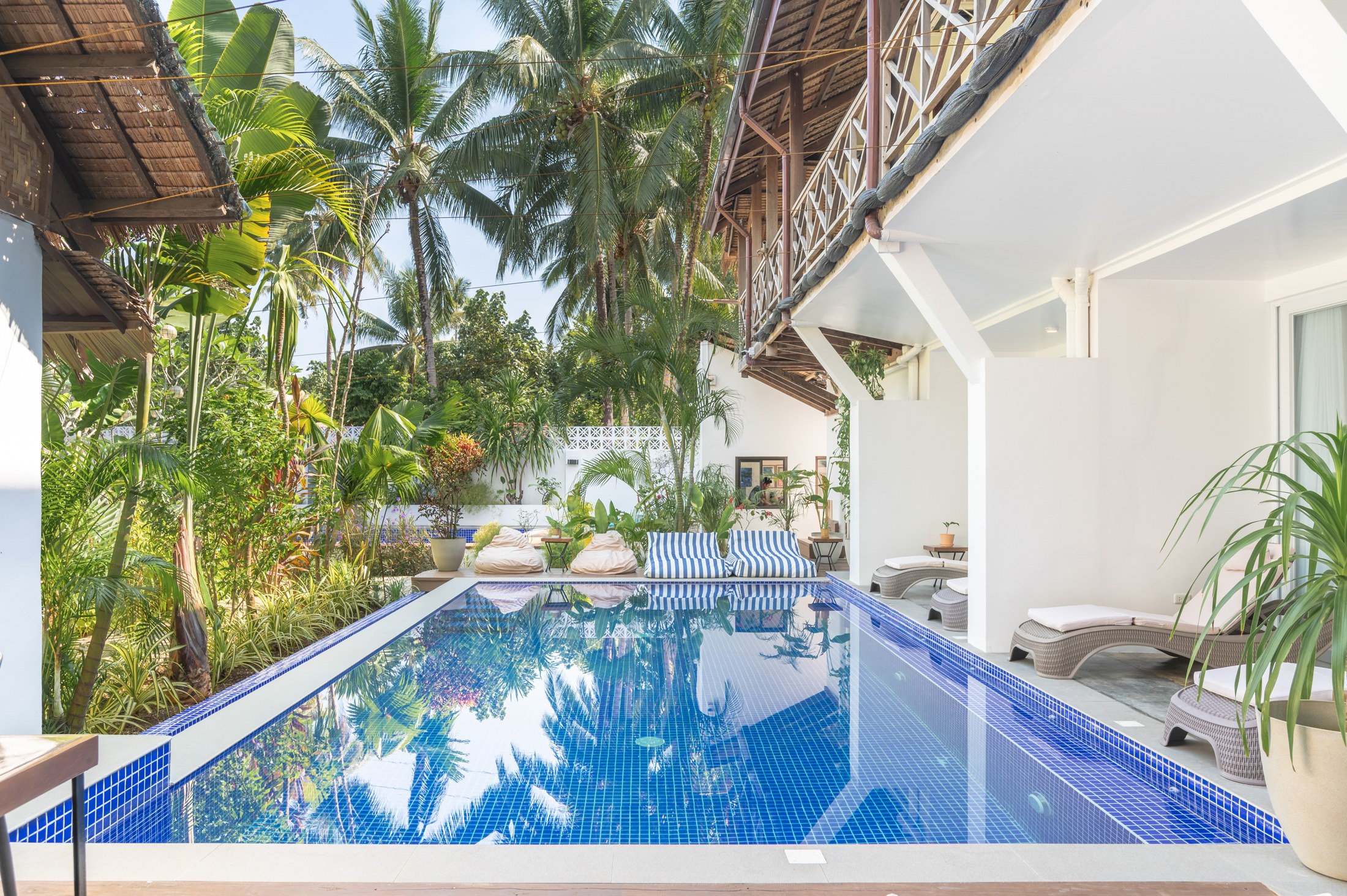 Our second resort pool beside the poolside rooms