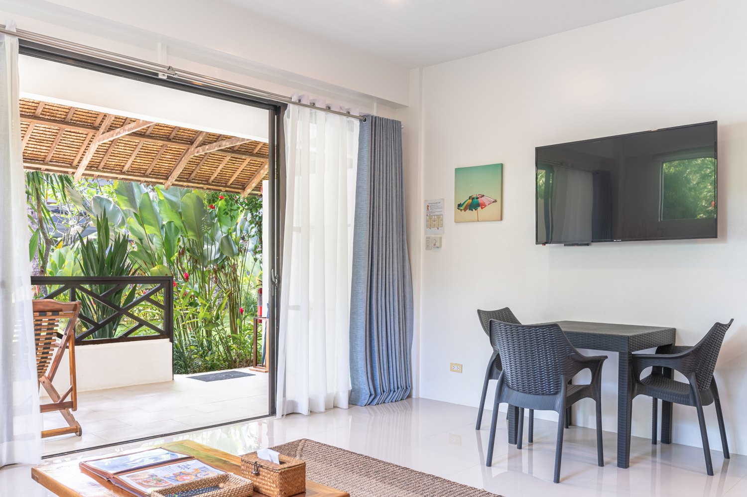 Luxury Studio Suite dining area and balcony